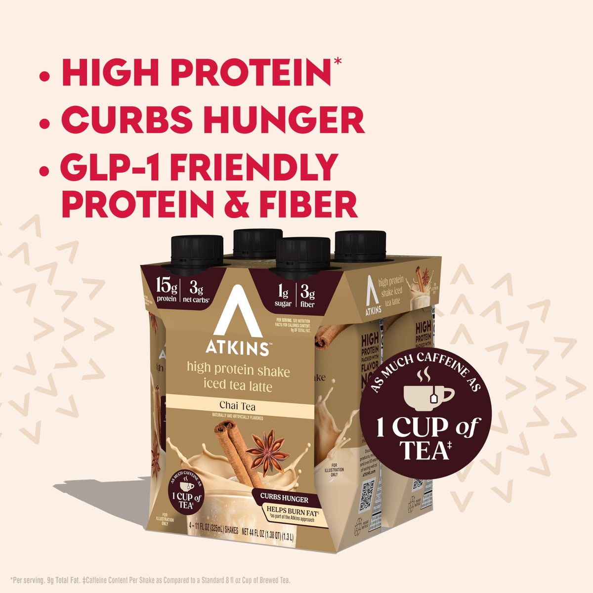 Atkins Chai Tea Latte Protein Shake