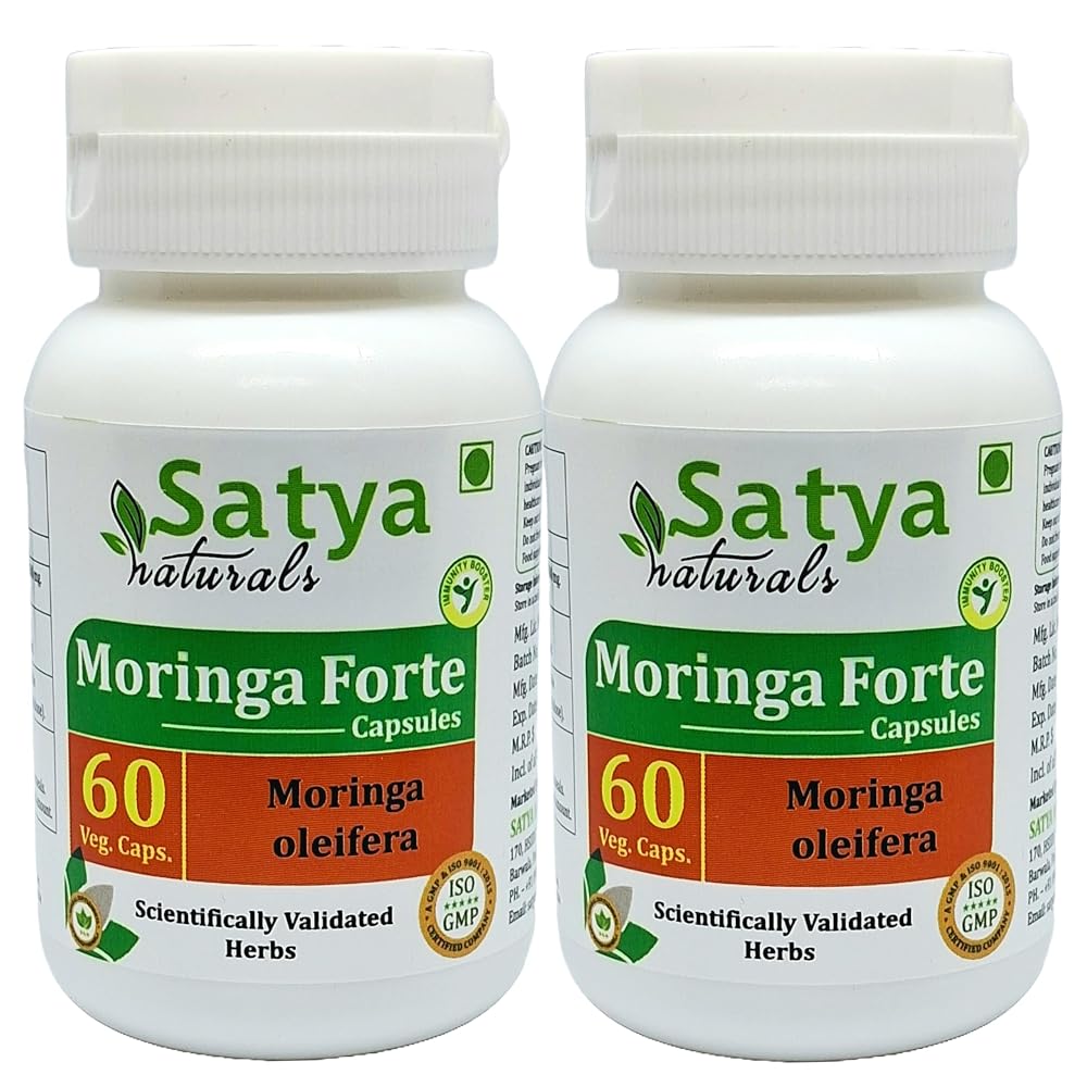 Satya Naturals Moringa Forte Capsules 500 mg. 60 Veg. Capsule