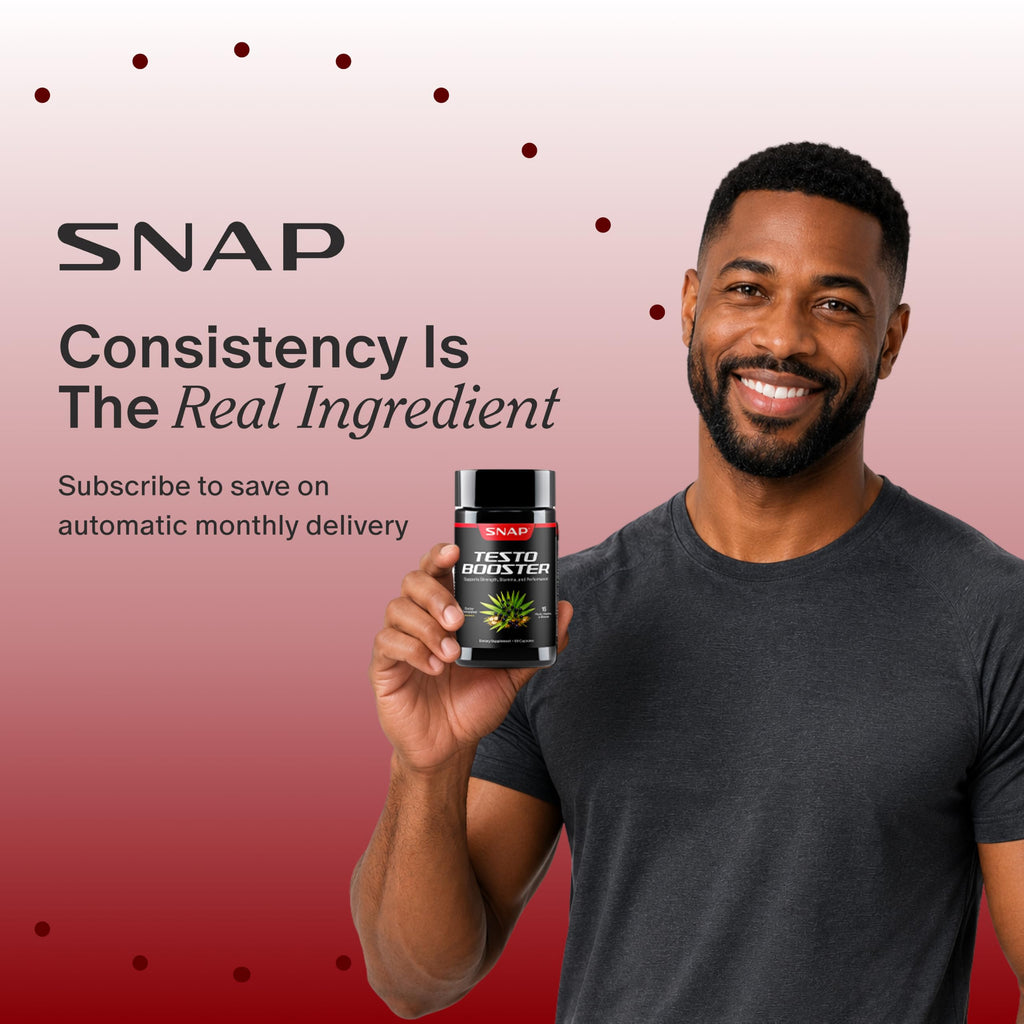 Snap Supplements Testosterone Booster for Men with Tongkat Ali