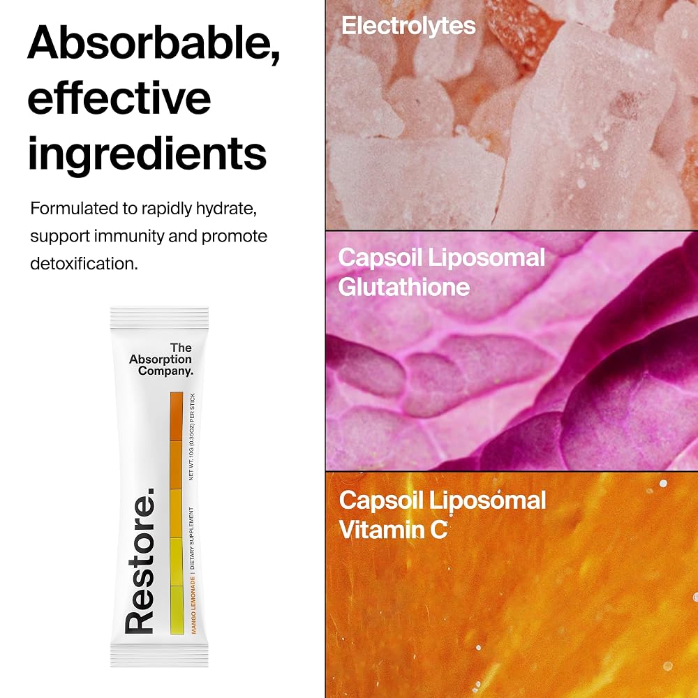 The Absorption Company Restore Electrolyte Powder - 28 Packs - image 4