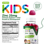 Viteey Zinc for Kids Gummies 25mg - 120 Gummies - image 4