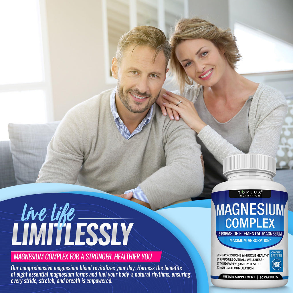 Toplux Magnesium Complex 8 Forms - 90 Capsules - image 7