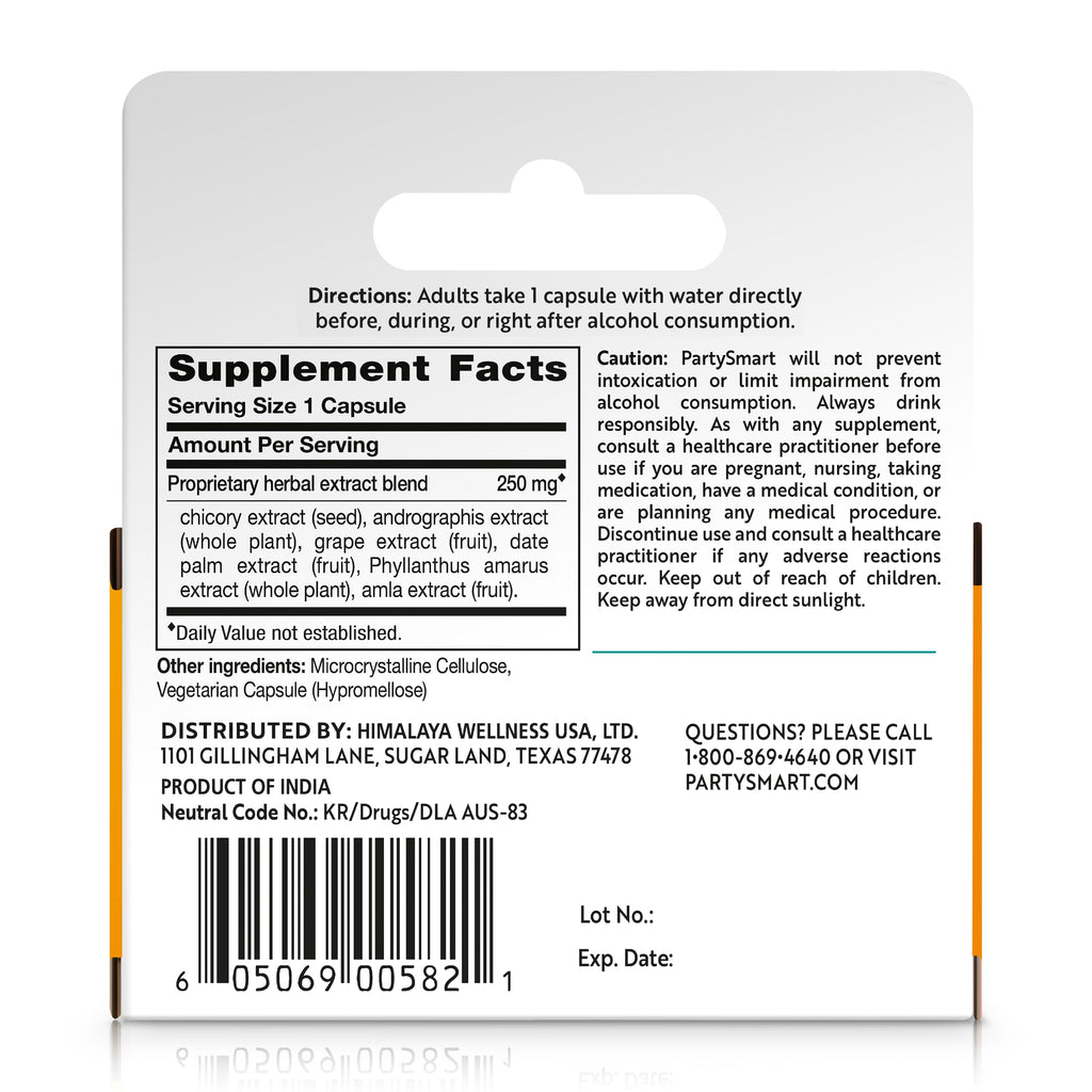 Himalaya PartySmart Liver Support - 6 Capsules - image 8