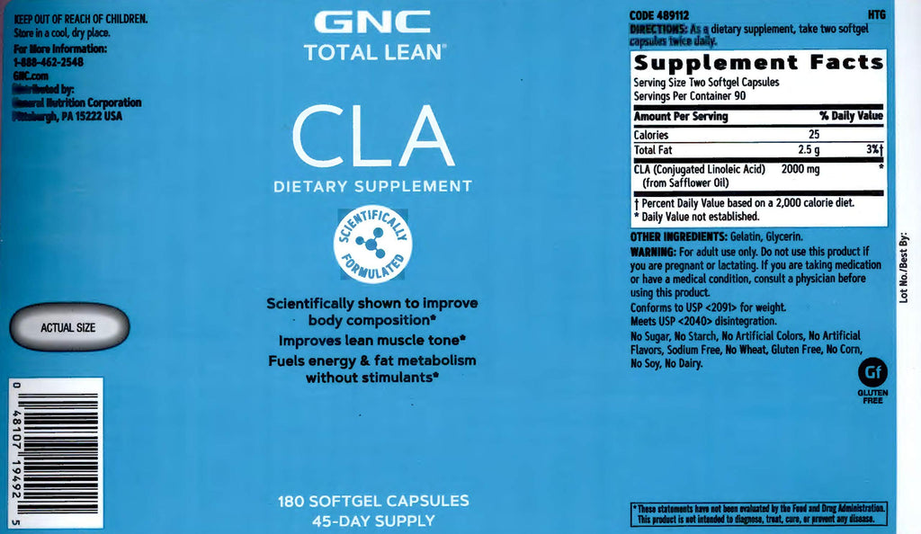 GNC Total Lean Premium CLA 3-6-9