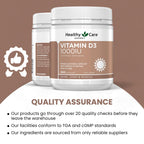 Healthy Care Vitamin D3 1000 IU - 500 Capsules - image 7
