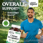 Wild & Organic Citrus Bergamot Capsules Antioxidant Support - 120 Count - image 2