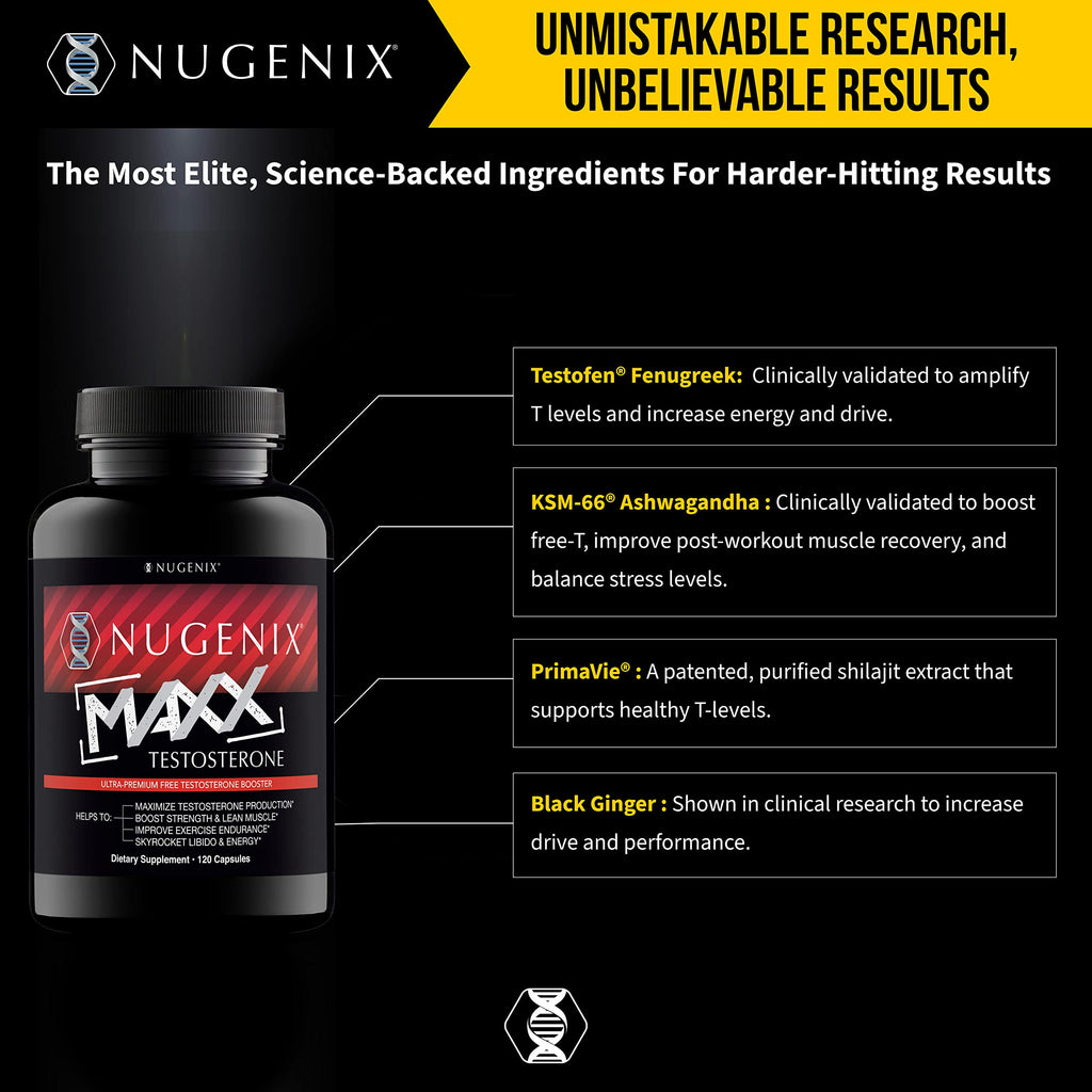 Nugenix Total-T Maxx Testosterone Booster - 120 Capsules - image 3
