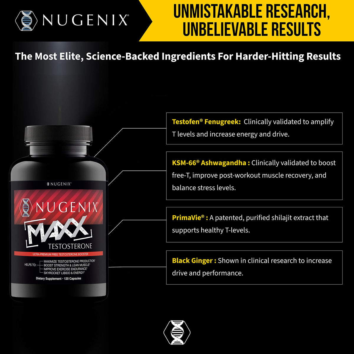 Nugenix Total-T Maxx Testosterone Booster - 120 Capsules - image 3