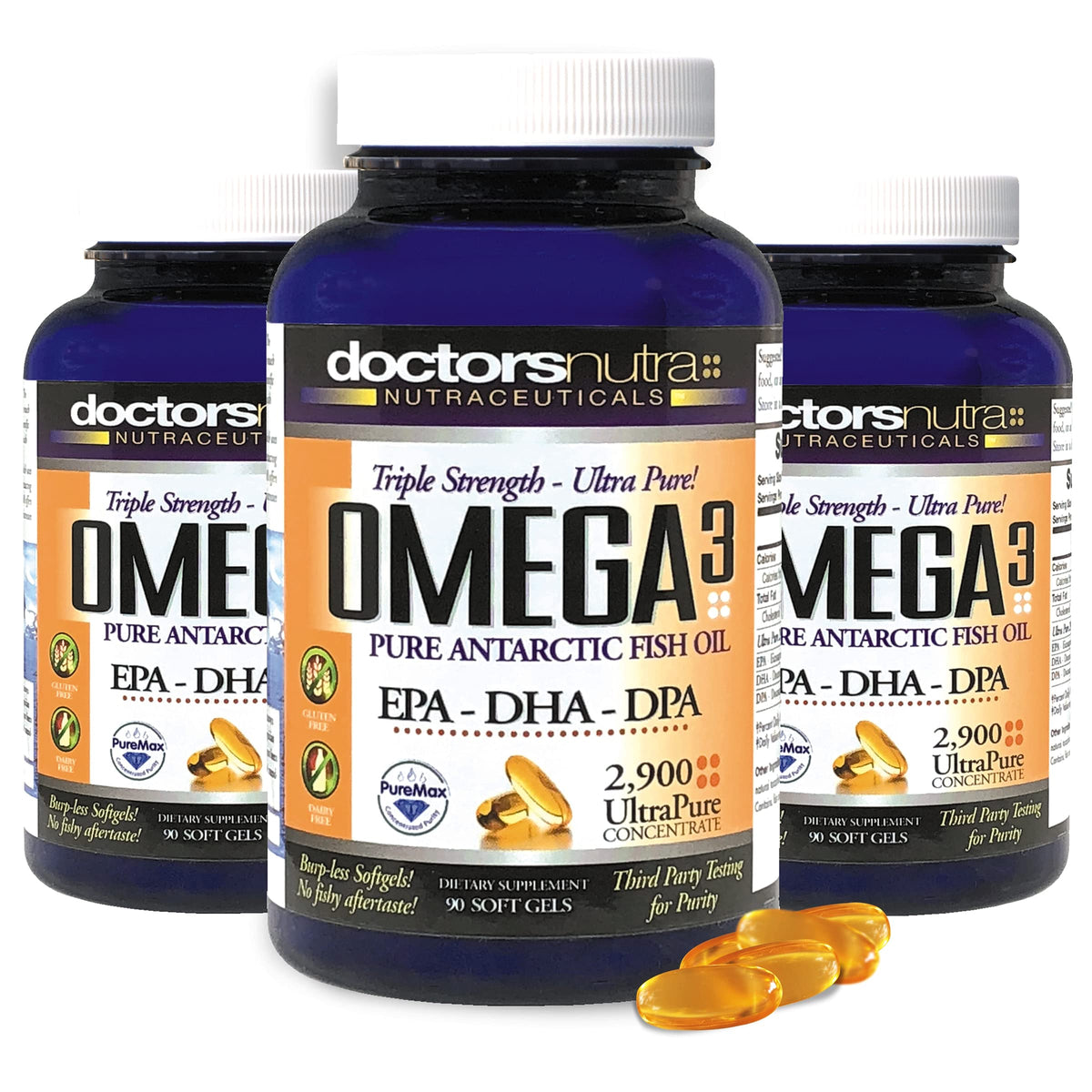 Doctors Nutra Omega 3 DPA Fish Oil 2900mg Triple Strength - 90 Softgels - image 7