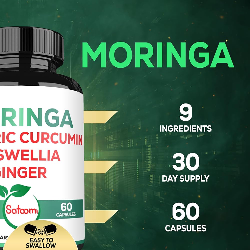 Satoomi 9in1 Moringa Capsules - 60 Count - image 3