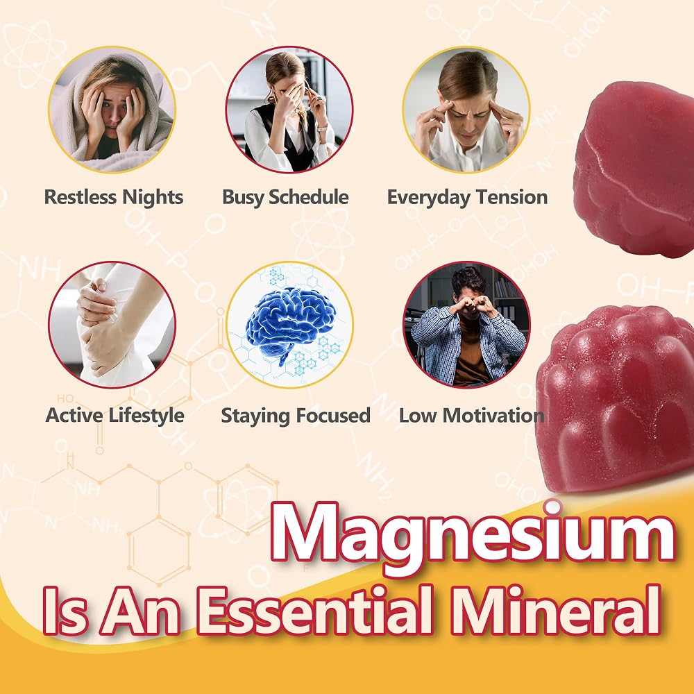 DREAVIO Magnesium Glycinate Gummies 400mg w/Magnesium L-Threonate