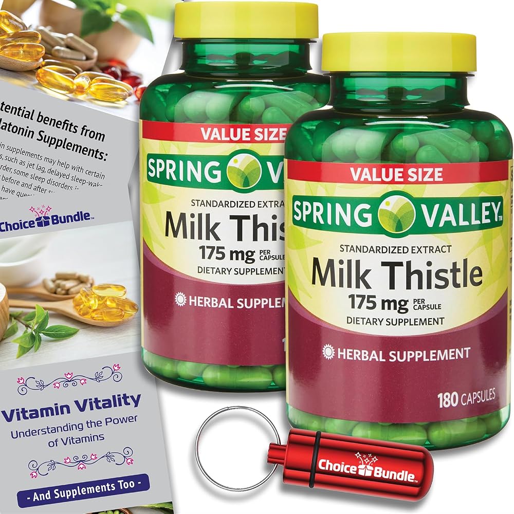 Choice Bundle Spring Valley Standardized Extract Milk Thistle Dietary