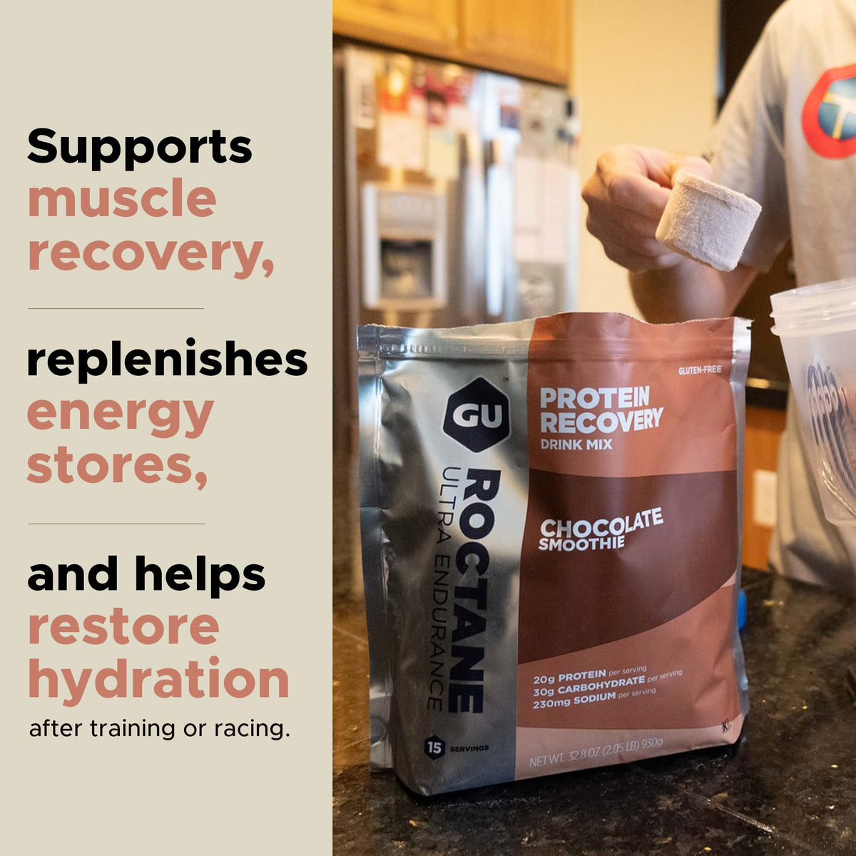 GU Energy Roctane Ultra Endurance Protein Recovery Drink Mix