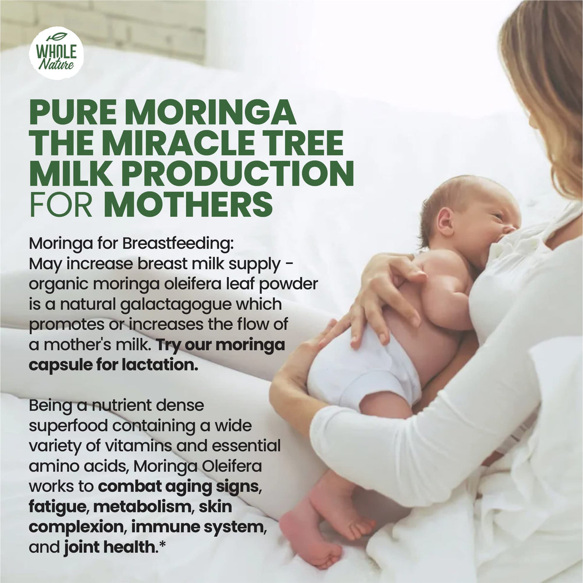 Whole Nature Moringa Capsules 800mg Organic Energy - 60 Capsules - image 7