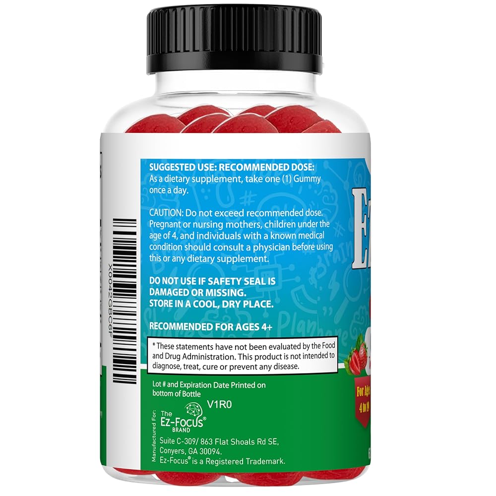 Ez-Focus Ashwagandha Gummies for Sleep & Focus - 60 Vegan Chews - image 5