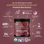 TRIBE ORGANICS Ashwagandha KSM-66 Organic Stress Support - 120 Capsules - image 2
