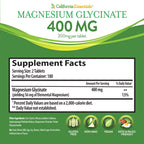 California Essentials Magnesium Glycinate 400 - 360 Tablets - image 5