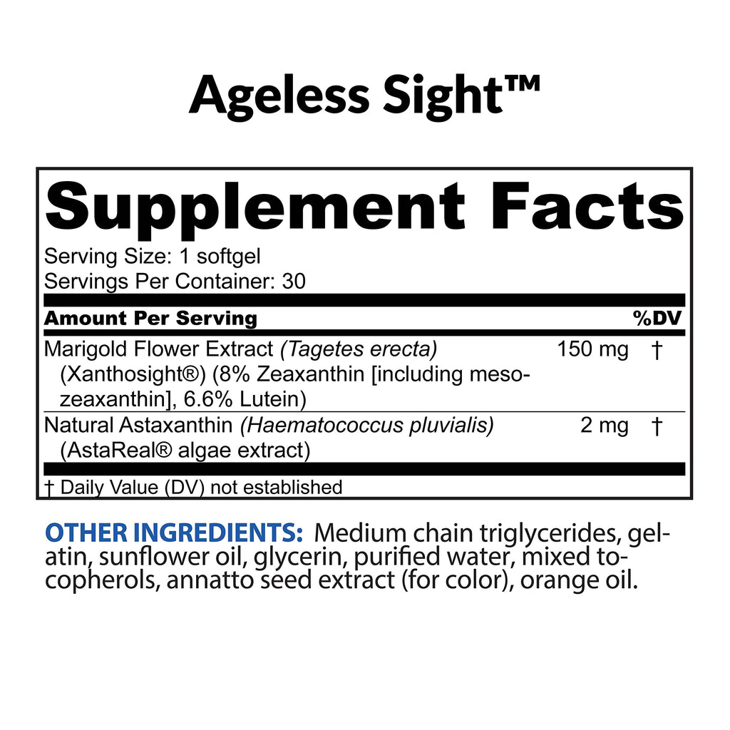 BioTrust Ageless Sight Eye Health Softgels - 30 Softgels - image 7