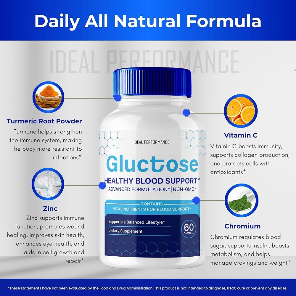 IDEAL PERFORMANCE Gluctose Blood Support Formula - 60 Capsules - image 7