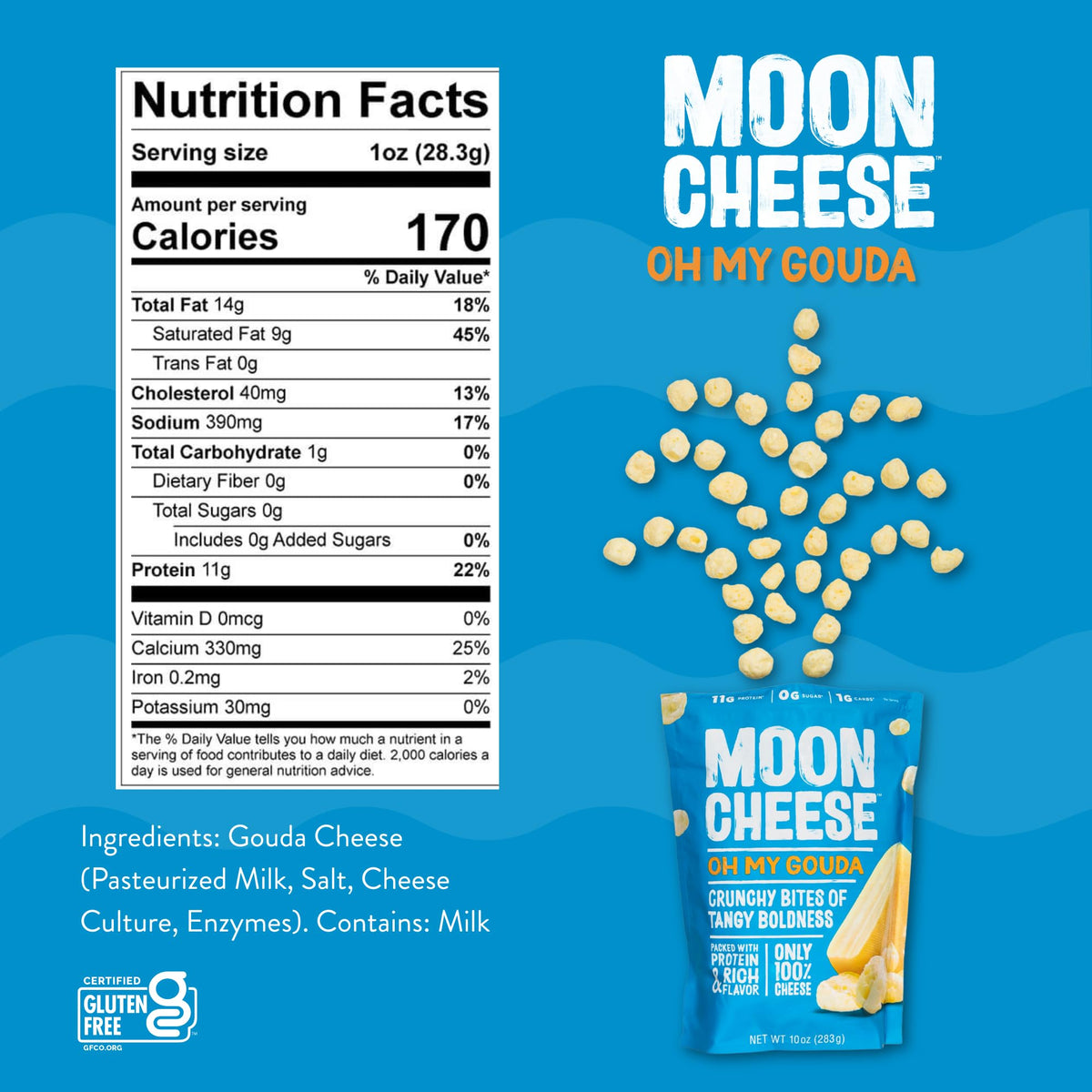 Moon Cheese Oh My Gouda Cheese Bites - 10 Ounce (2-Pack) - image 3