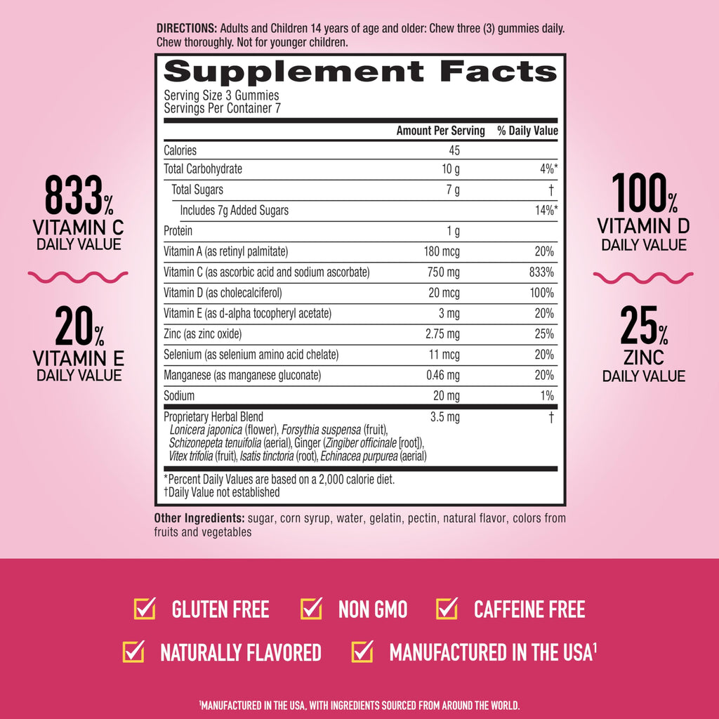 Airborne Vitamin C 1000mg Immune Support Gummies - 21 Count - image 4