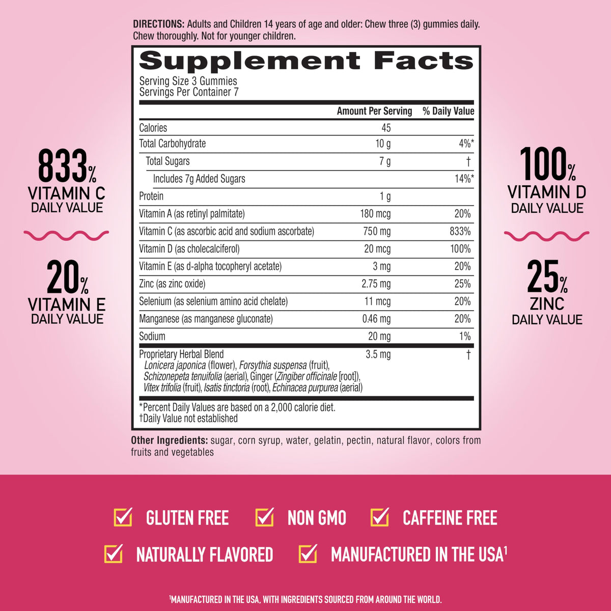 Airborne Vitamin C 1000mg Immune Support Gummies - 21 Count - image 4