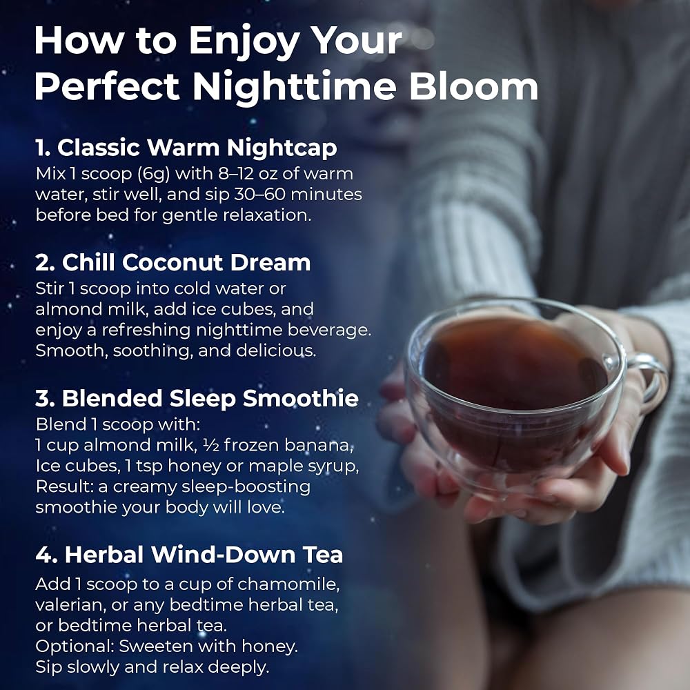 BloomBoost Magnesium Glycinate Powder for Evening Wind-Down - 7.4 oz - image 5