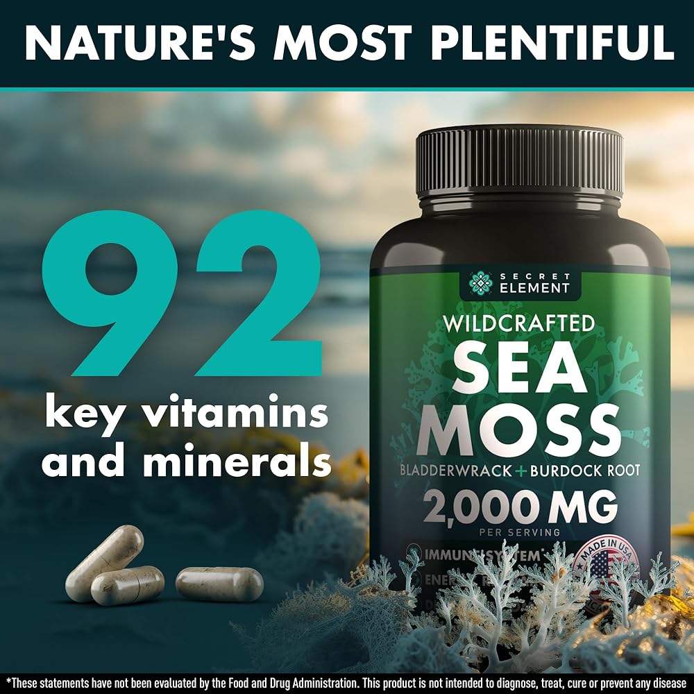 Secret Element Irish Sea Moss Capsules