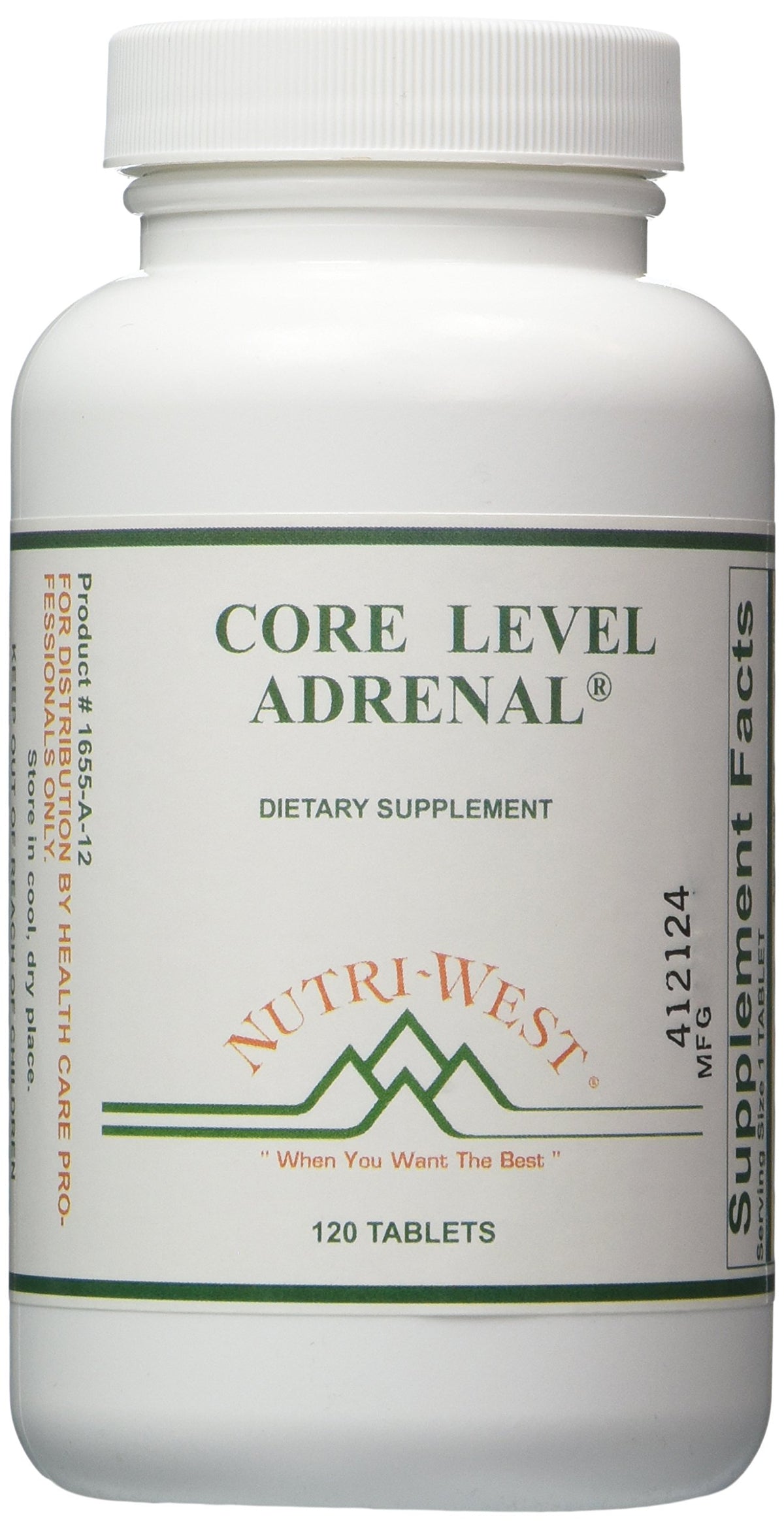 Nutri-West Core Level Adrenal - 120 Tablets