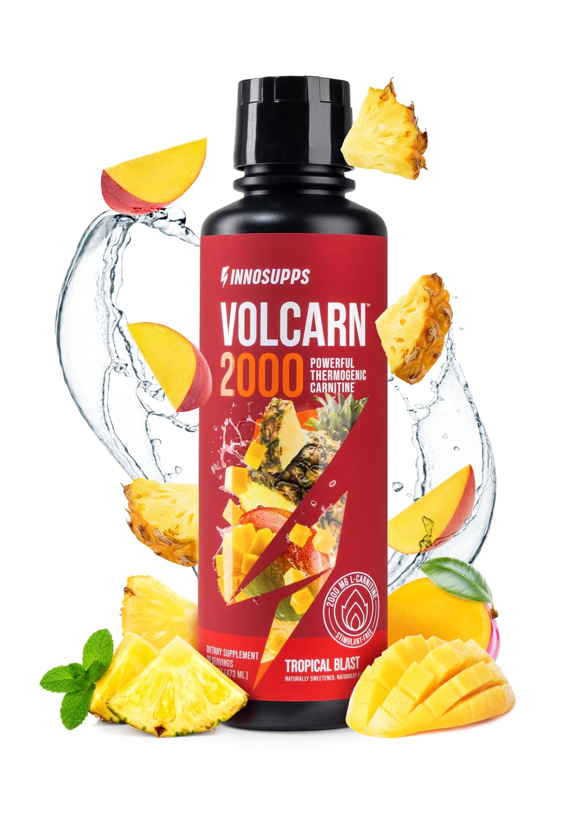 InnoSupps Volcarn 2000 - Liquid L-Carnitine for Men & Women