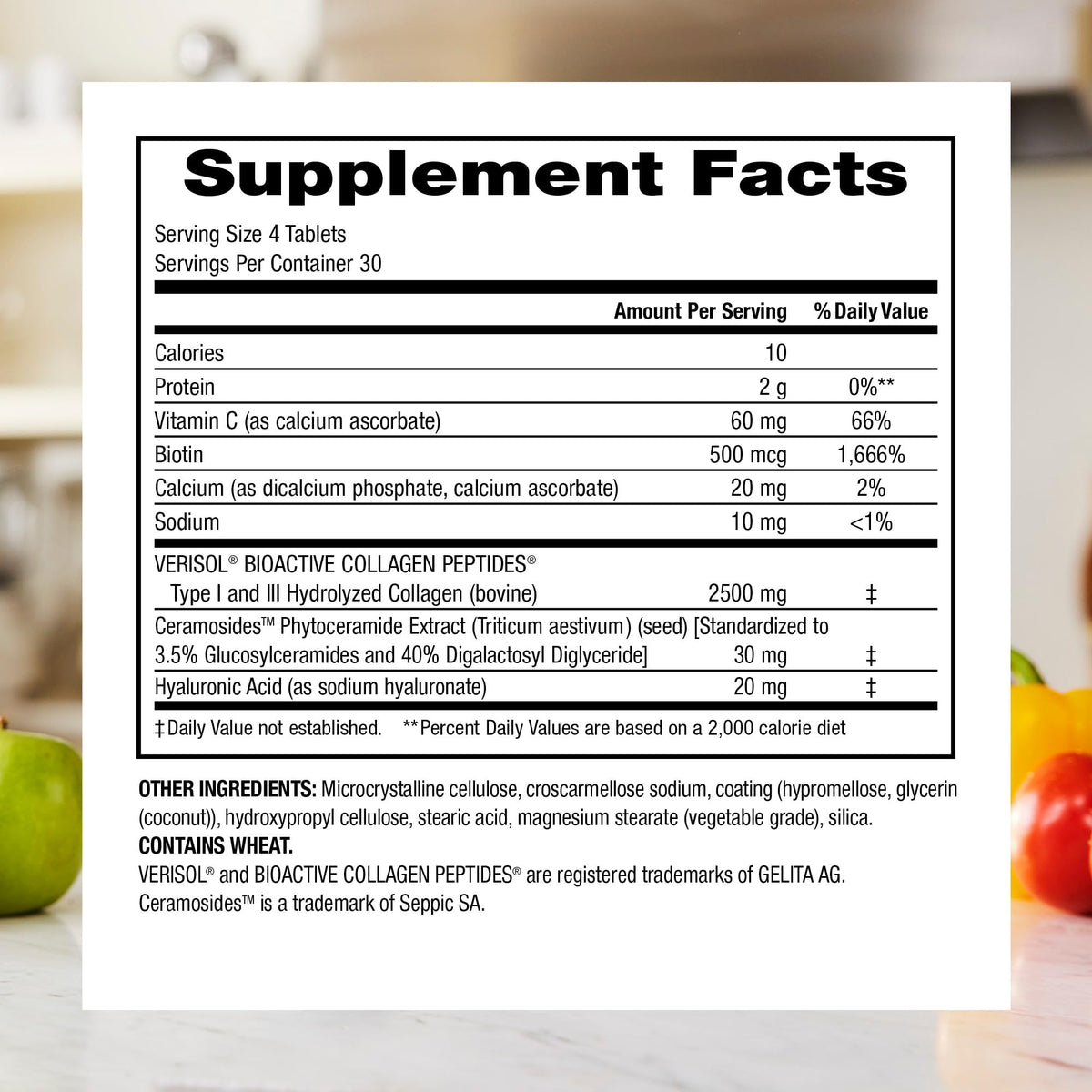 Webber Naturals Hydrolyzed Collagen Peptides with Ceramides - 120 Tablets - image 3