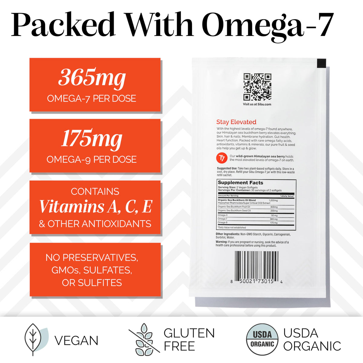 sibu Sea Buckthorn Omega-7 Softgels - 60 Count - image 5