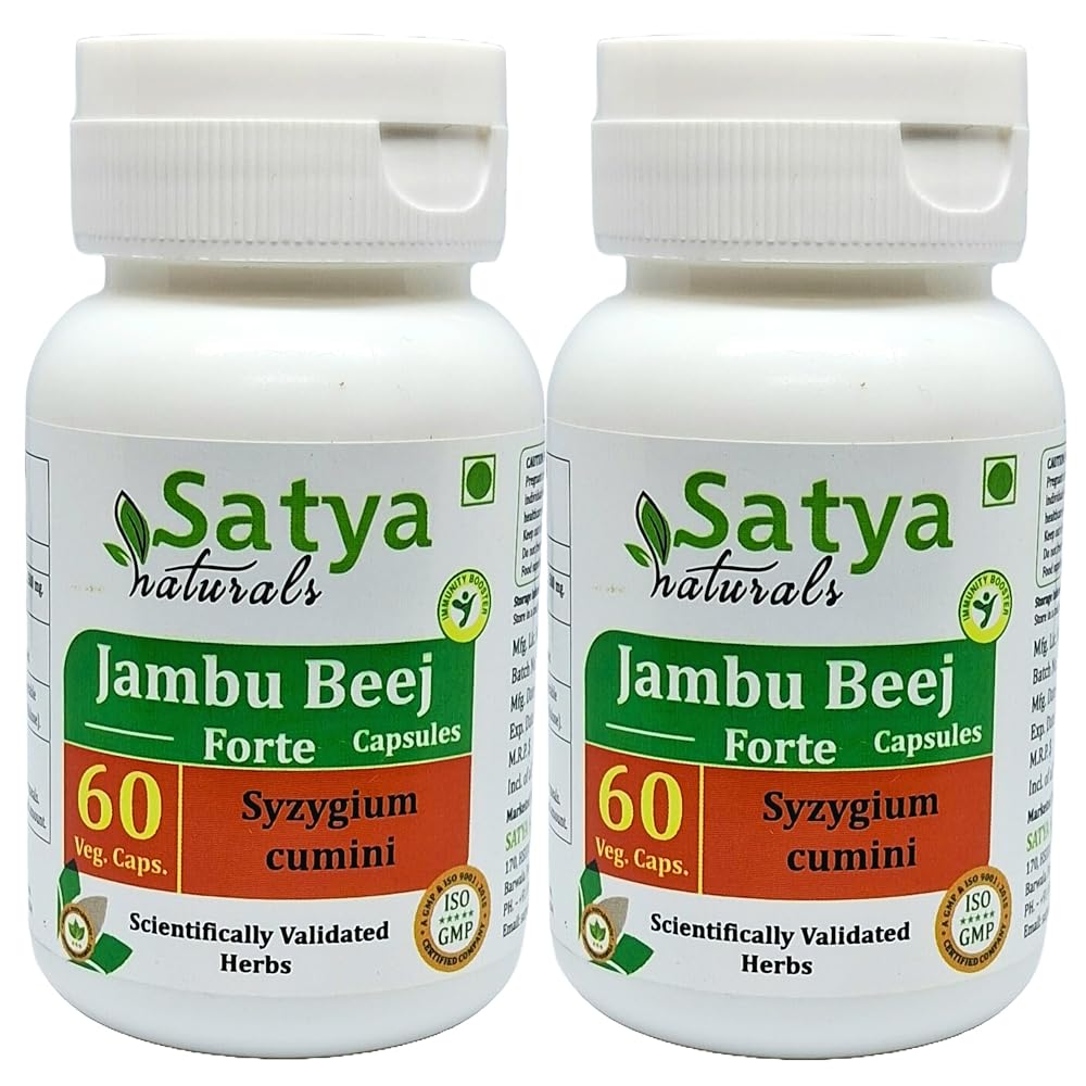 Satya Naturals Jambu Beej Forte Capsules 500 mg. 60 Veg. Capsule
