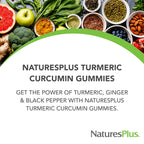 NaturesPlus Turmeric Curcumin Gummies - 60 Gummies - image 2