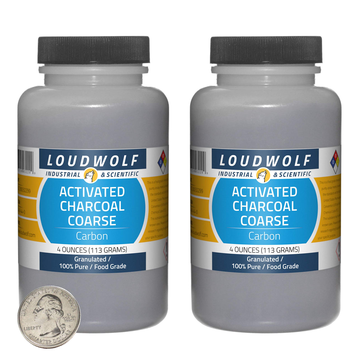 Loudwolf Activated Charcoal Food Grade Granulated - 8 Ounces