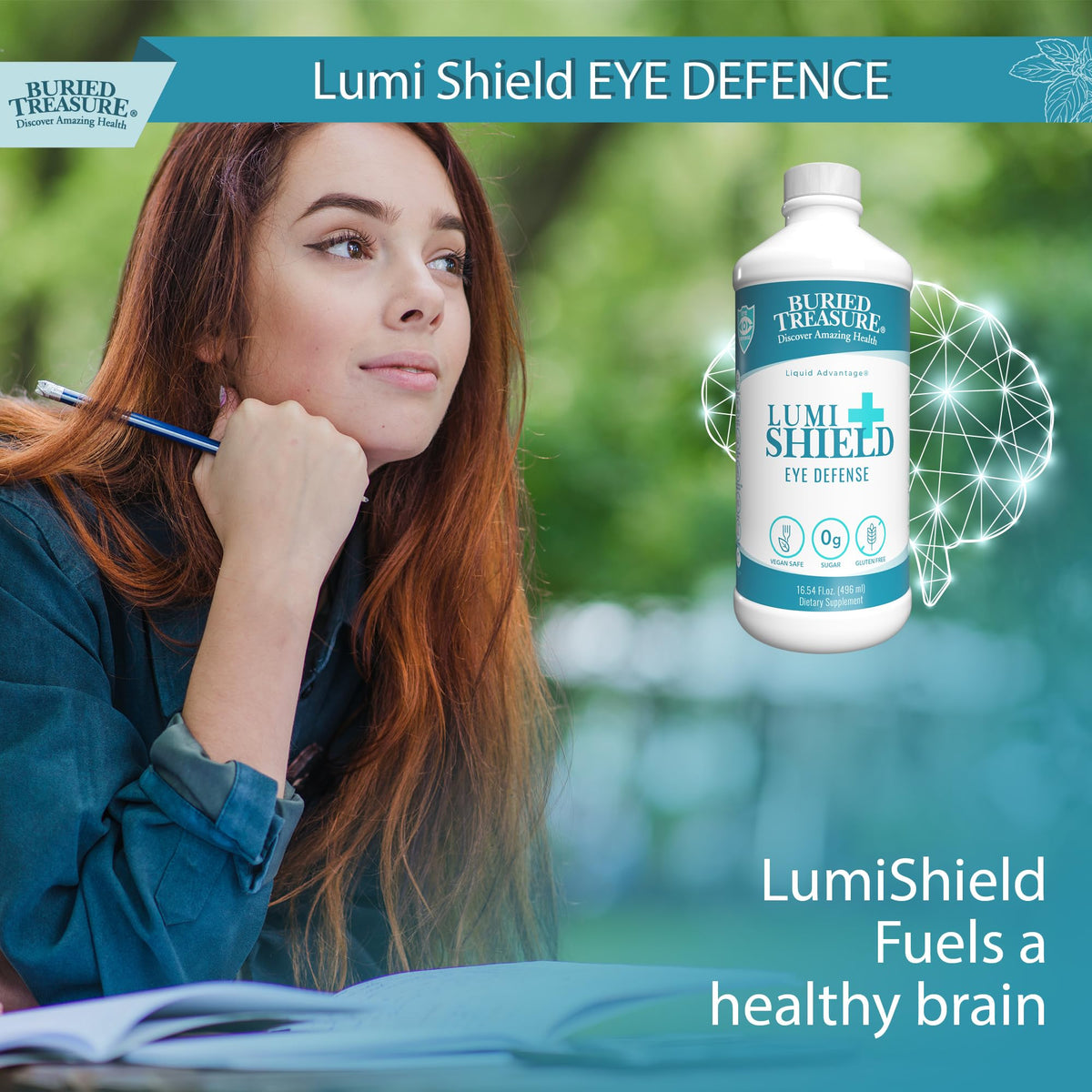 Buried Treasure LumiShield Plus Peppermint Eye Health Support - 16 oz - image 5