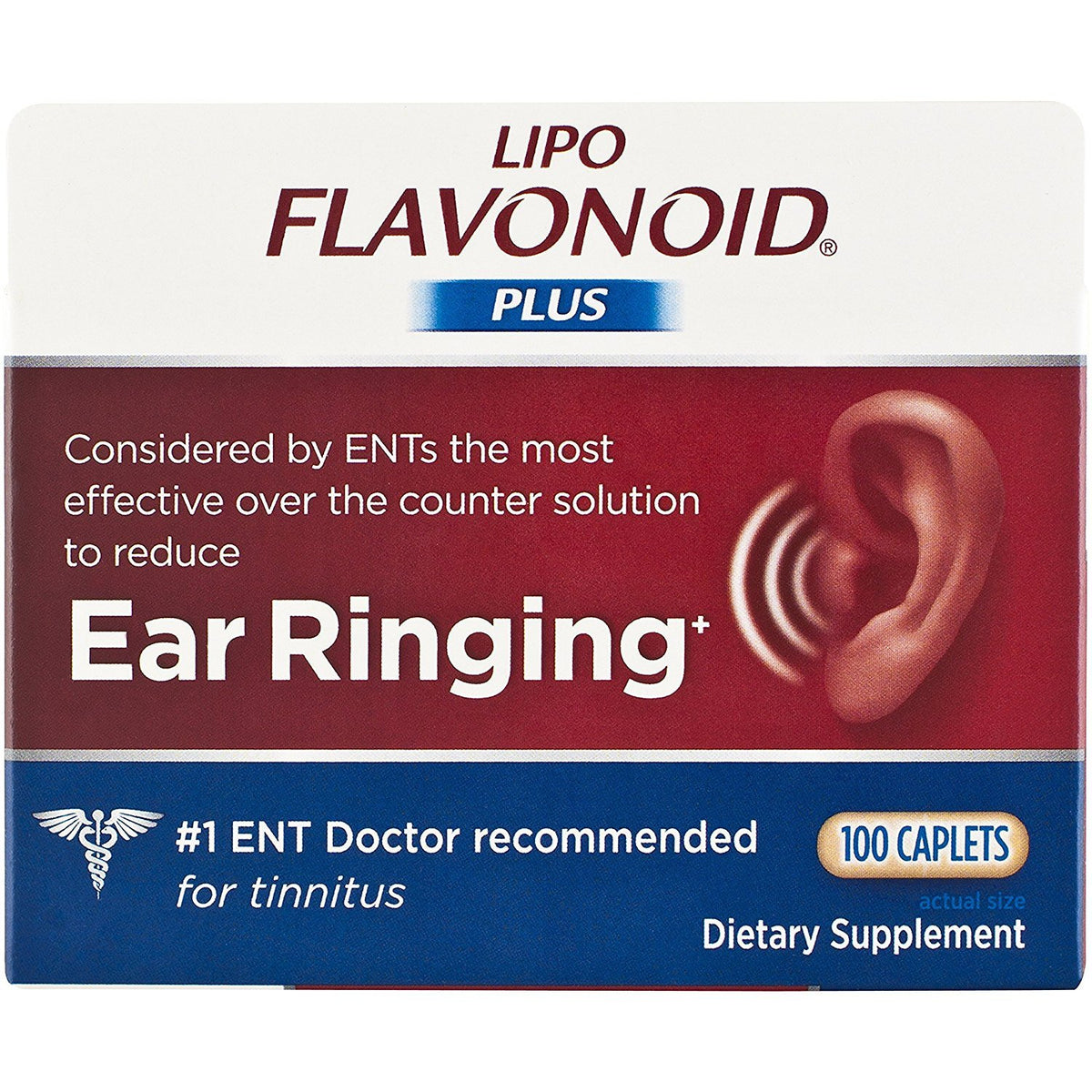 Lipo-Flavonoid Plus Ear Health Dietary Supplement - 200 Caplets