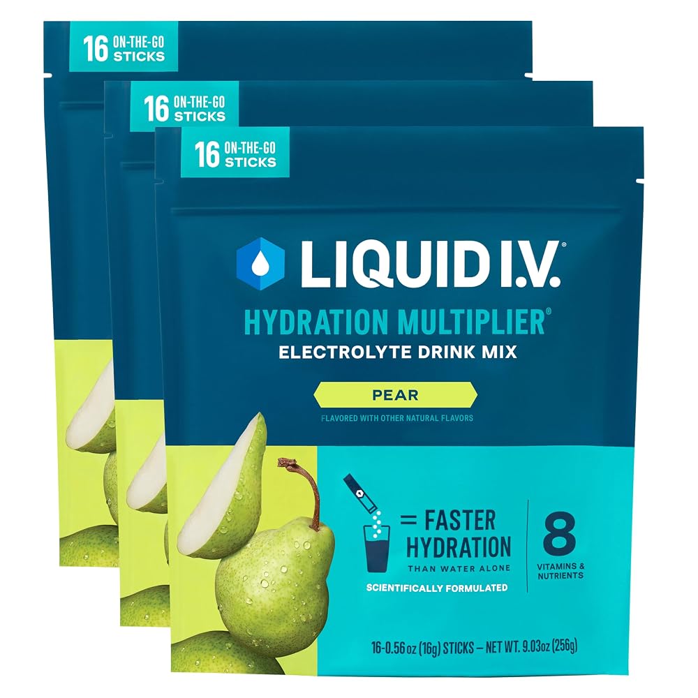 Liquid I.V. Hydration Multiplier Pear Electrolyte Powder - 48 Packets