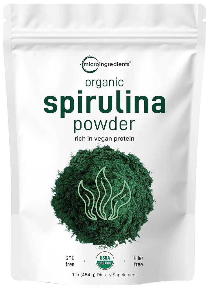 Micro Ingredients Organic Spirulina Powder - 1 lb