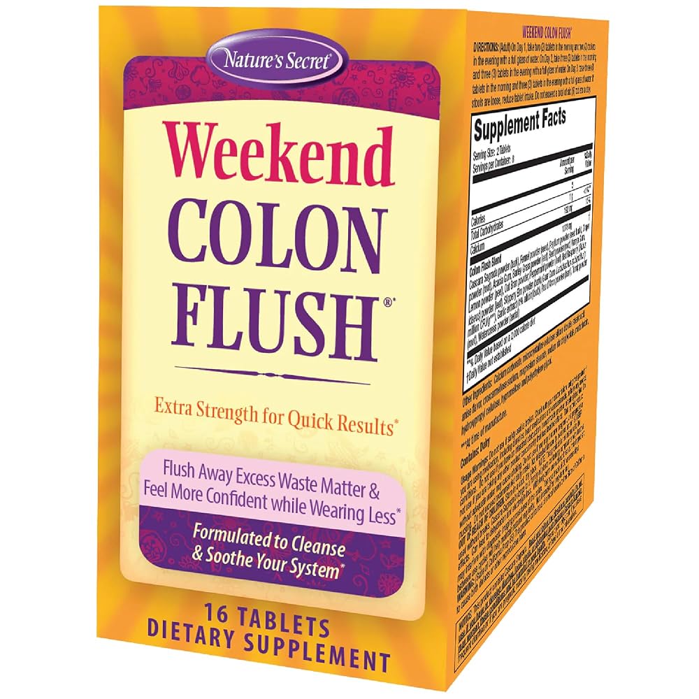 Nature's Secret Weekend Colon Flush 3-Day Herbal Cleanse - 16 Count