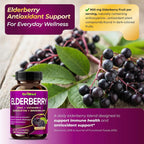 GriMed Elderberry Complex 1,470 mg with Quercetin & Zinc - 150 Capsules - image 4