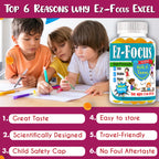 Celebrity LifeStyle Ez-Focus Gummies for Kids Brain Support - 60 Count - image 8
