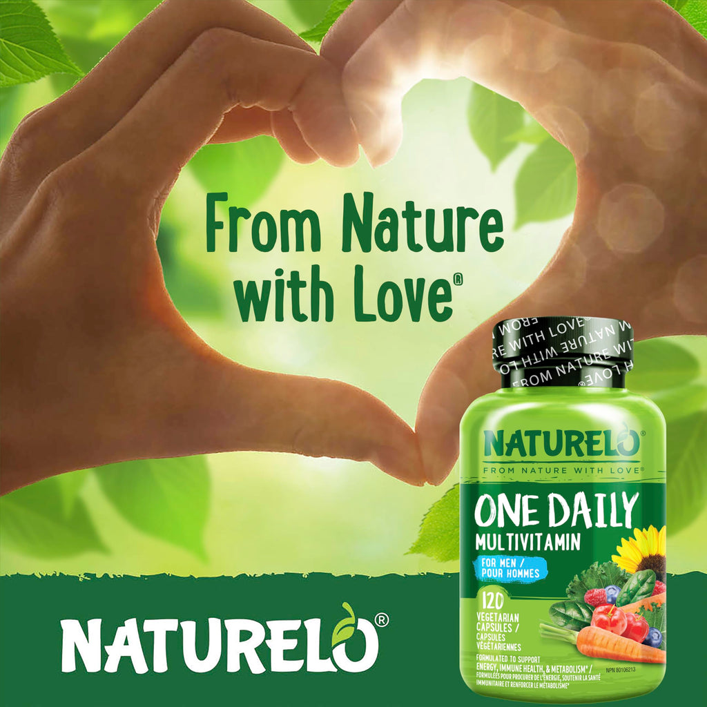 NATURELO Multivitamin for Men - One Daily, 120 Vegetarian Capsules