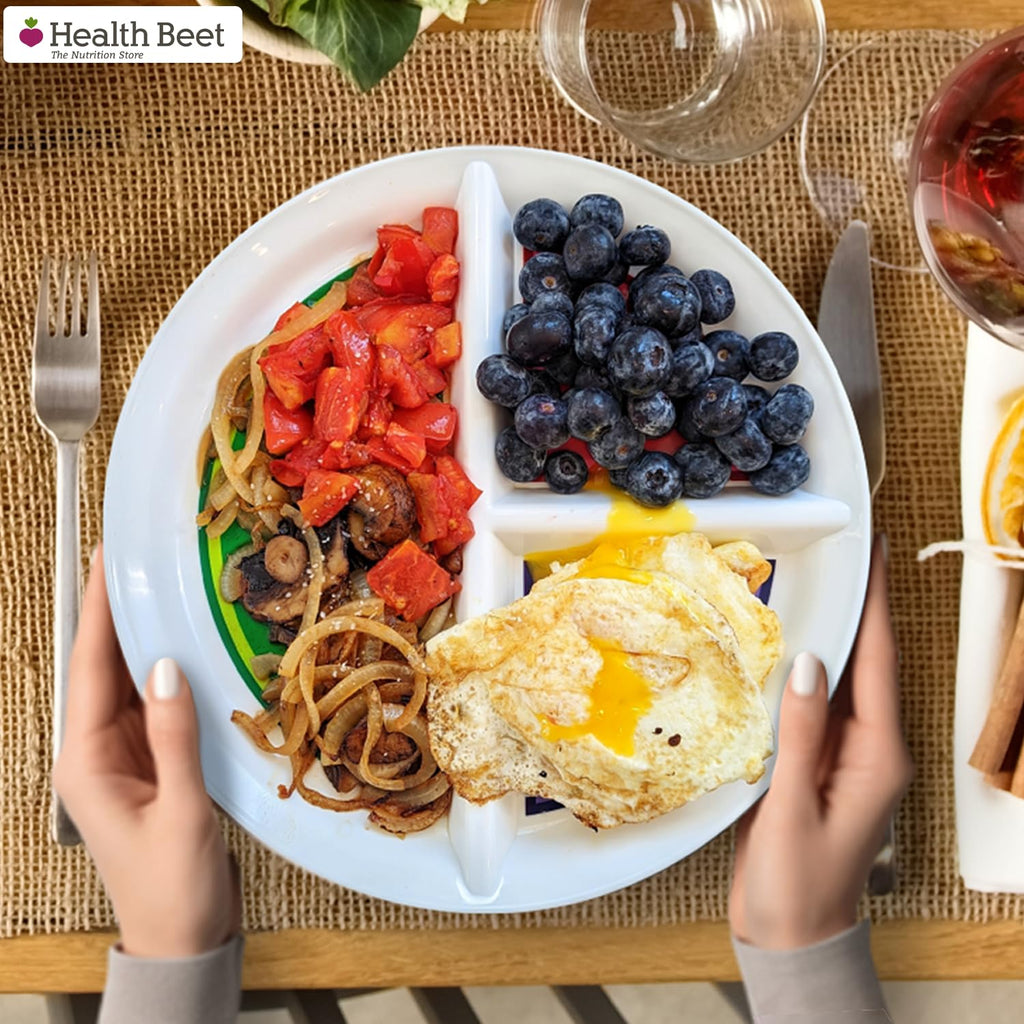 Health Beet 10" Diabetic Portion Control Plate - 1 Pack - image 9