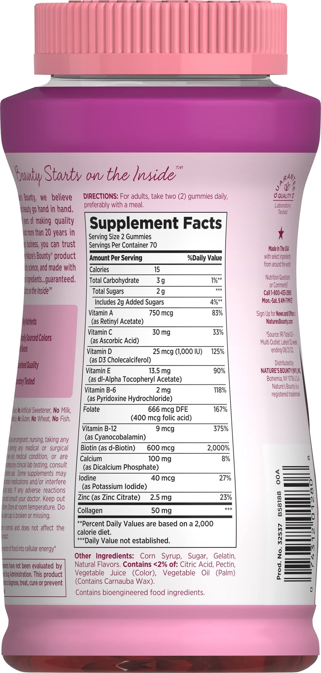 Nature's Bounty Optimal Solutions Women's Multivitamin - 140 Gummies - image 3