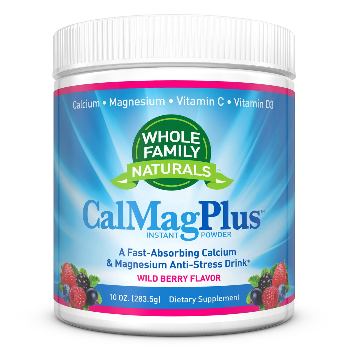 Whole Family Naturals Calcium Magnesium Powder Supplement - CalMag