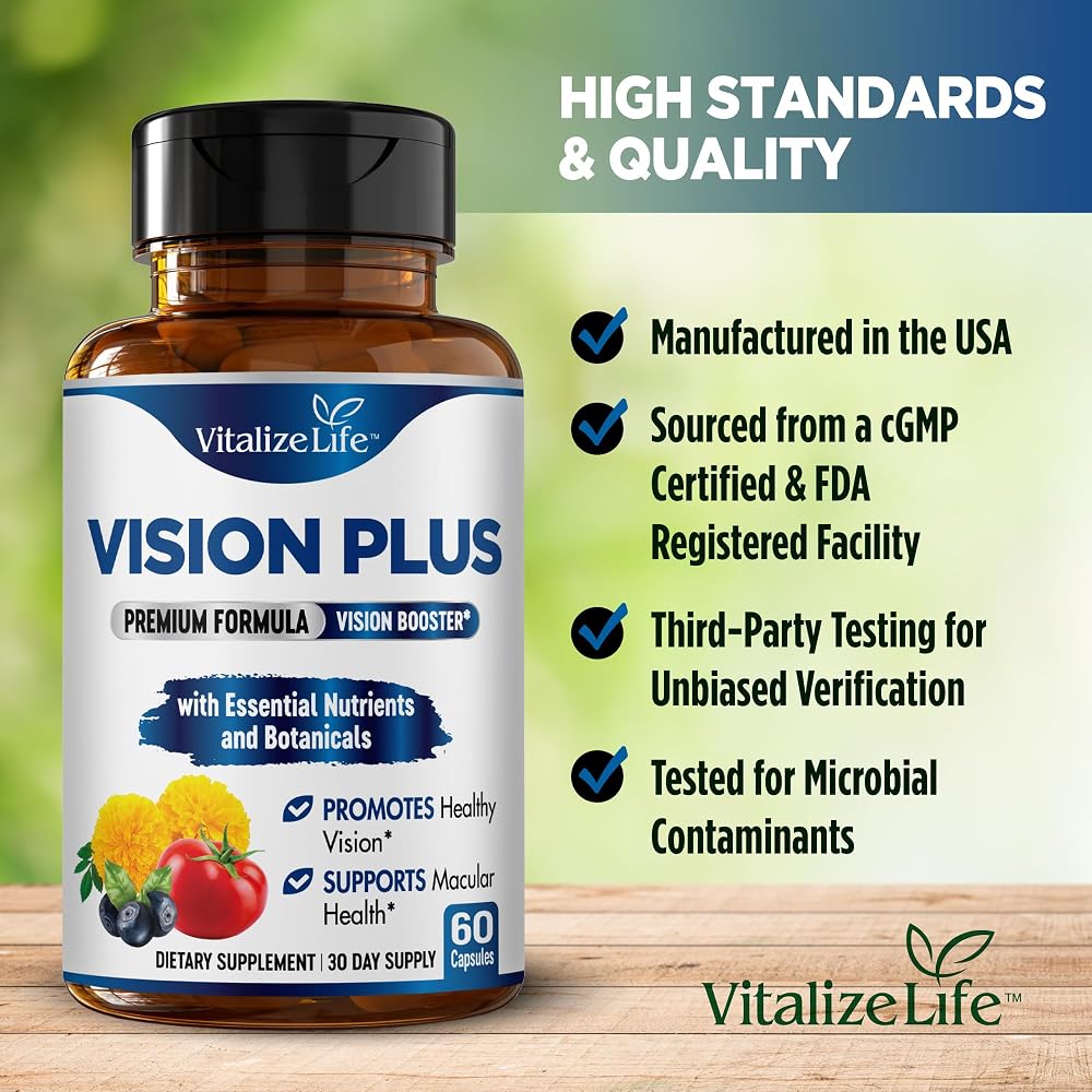 Vitalize Life Vision Plus Eye Supplement with Lutein – 60 Capsules - image 5