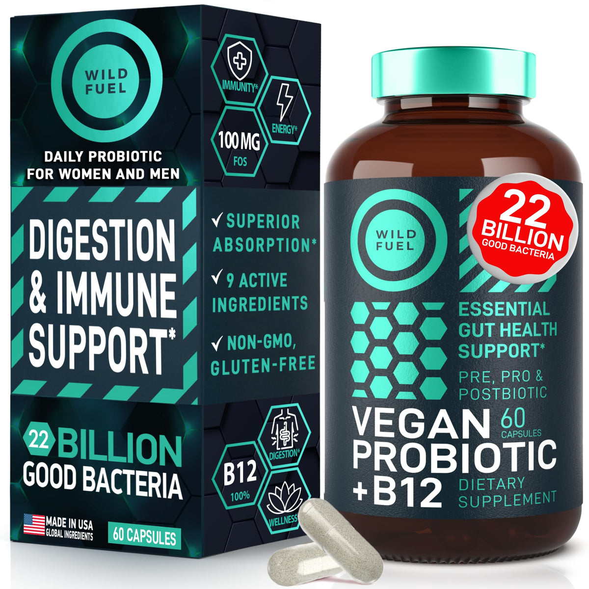 WILD FUEL Digestive Enzymes with Probiotics and Prebiotics Parent