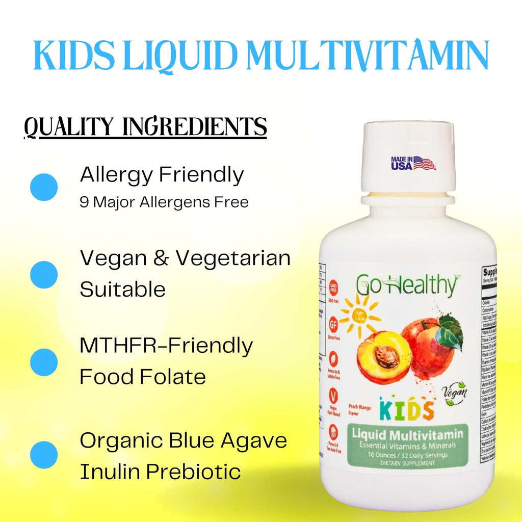 Go Healthy Natural Kids Liquid Multivitamin Immune Support - 16 oz - image 2