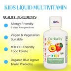 Go Healthy Natural Kids Liquid Multivitamin Immune Support - 16 oz - image 2